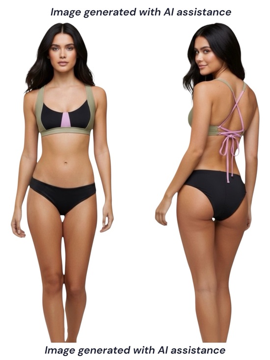 Prana Other - NWT Prana L talum top & Gemma reversible bottom bikini